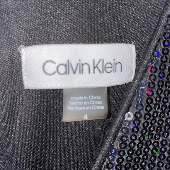 Liquid bead Black Calvin Klein party dress - Picture 3 of 6